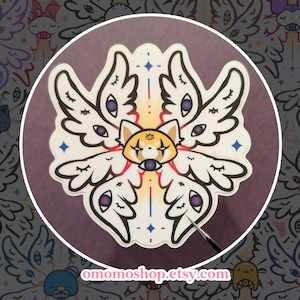 Mini Seraph Aggro Biblically Accurate Angel vinyl sticker