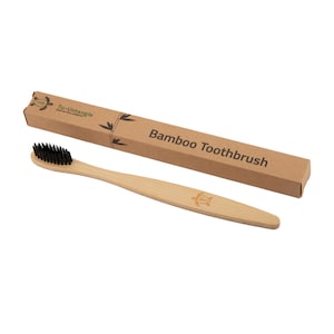 Bamboo Toothbrush 5pcs  | Sustainable Biodegradable Handle | Soft Nylon Bristles | Eco Travel Toothbrush | Green Dental Care