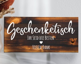 Holzschild Für Hochzeitsempfang – The Drinks Are On Us, Als Tisch- Oder Wanddekoration, 12,7 X 12,7 Cm