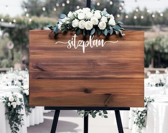 Sitzplan Hochzeit Schild, Tischplan für Hochzeit, Sitzplan Schild, Finde deinen Platz