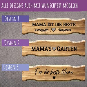 Regalo personalizado para mamá: Banco de flores, Mejor mamá, Banco de jardín para mamá con grabado, La mejor mamá del mundo, Regalo de Navidad para mamá imagen 6
