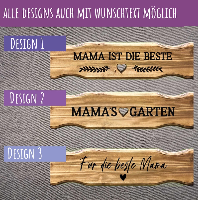 Regalo personalizado para mamá: Banco de flores, Mejor mamá, Banco de jardín para mamá con grabado, La mejor mamá del mundo, Regalo de Navidad para mamá imagen 6
