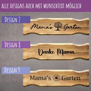 Regalo personalizado para mamá: Banco de flores, Mejor mamá, Banco de jardín para mamá con grabado, La mejor mamá del mundo, Regalo de Navidad para mamá imagen 8