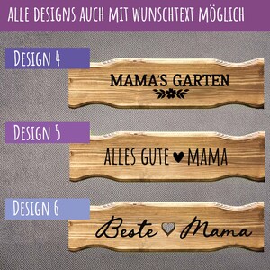 Regalo personalizado para mamá: Banco de flores, Mejor mamá, Banco de jardín para mamá con grabado, La mejor mamá del mundo, Regalo de Navidad para mamá imagen 7