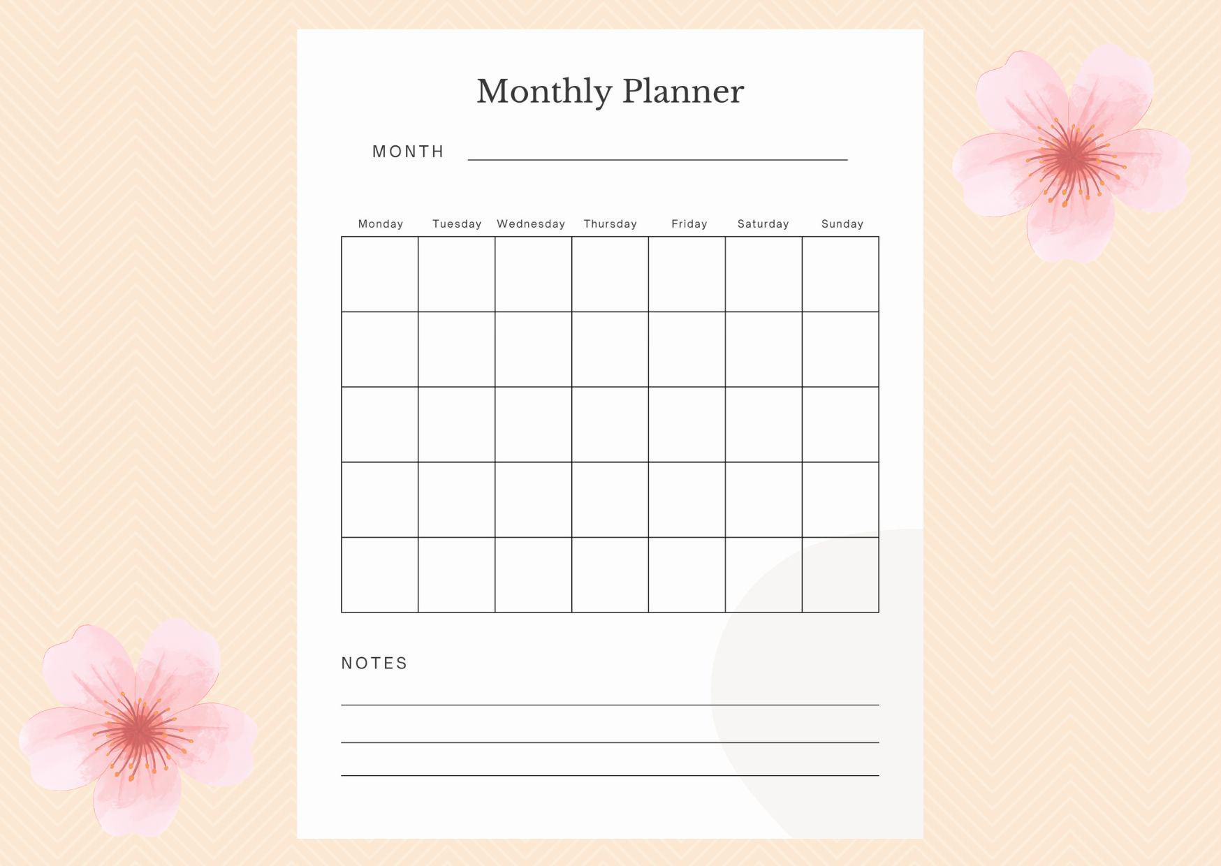 Minimalist Weekly Planner Printable: A4 A5 Letter Sizes (PDF Download ...