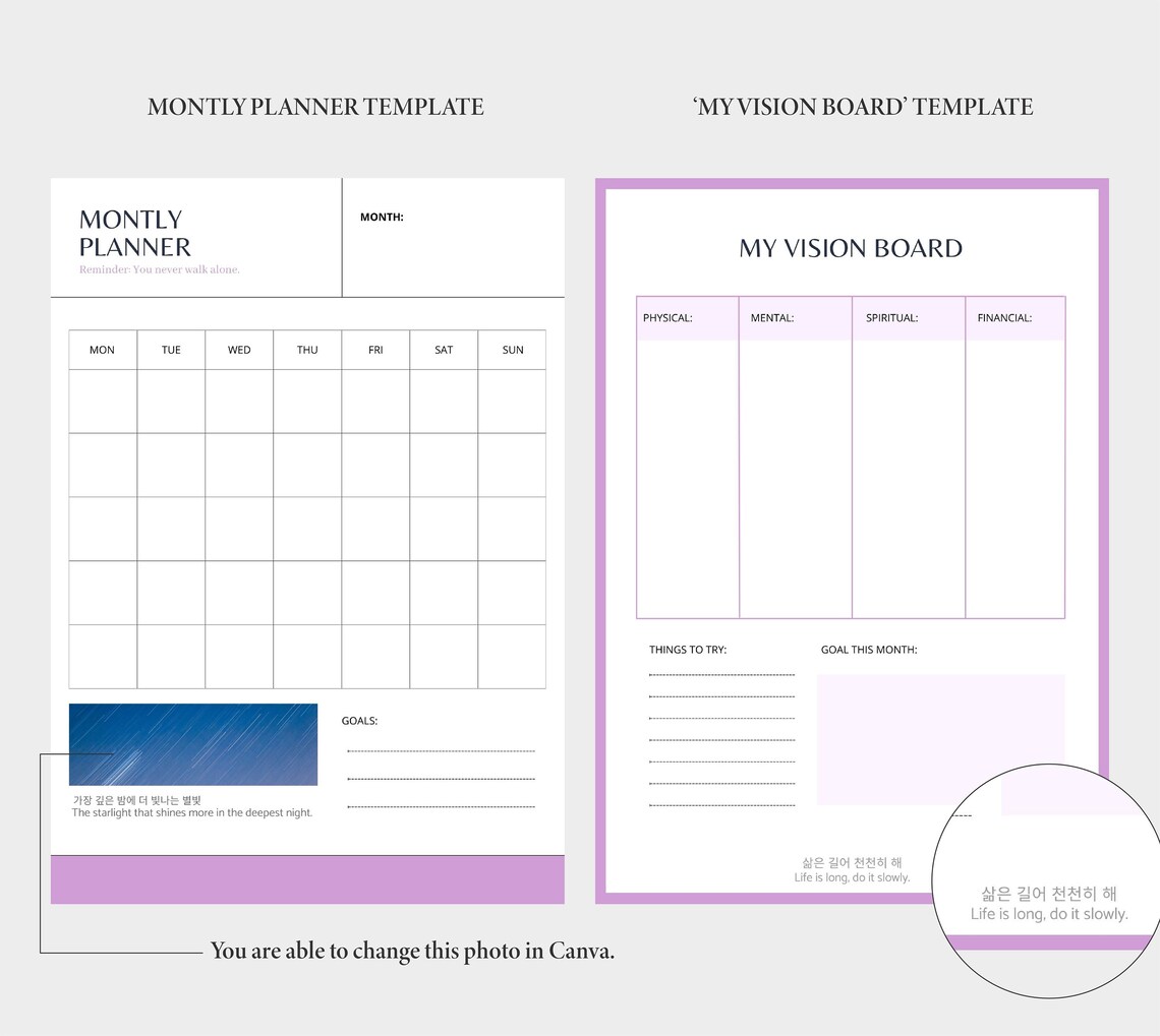 5in1 BTS Digital &amp; Printable Daily Planner Weekly Planner - Etsy