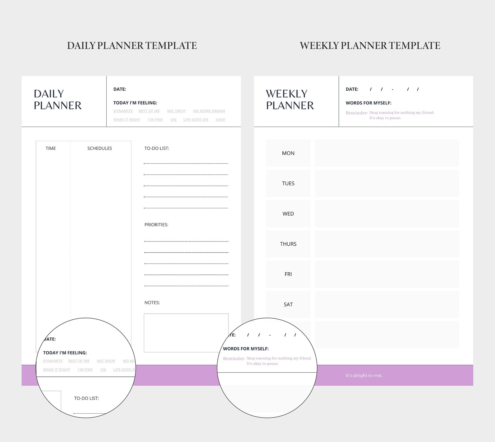 5in1 BTS Digital &amp; Printable Daily Planner Weekly Planner - Etsy