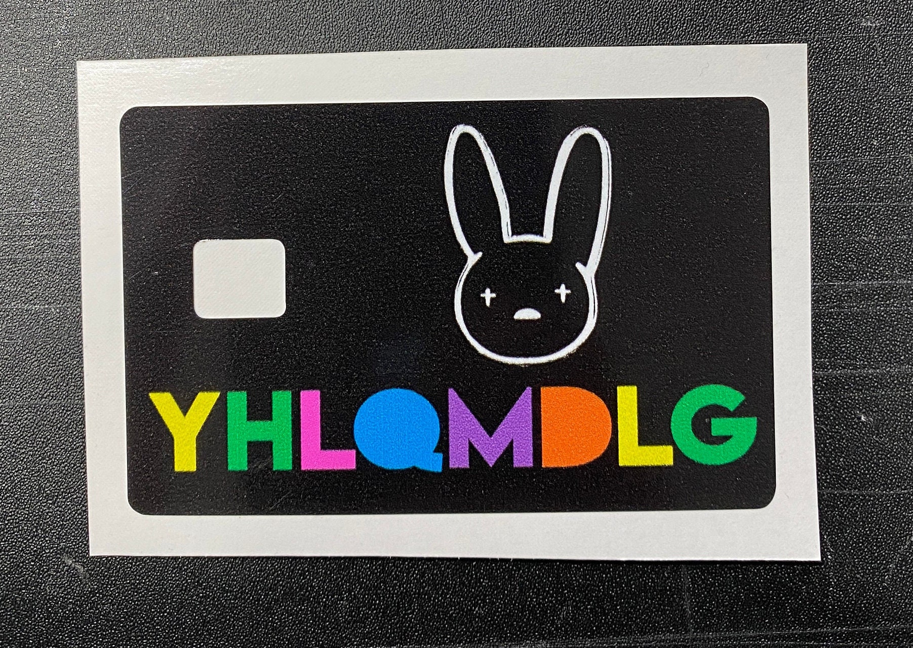 Bad Bunny Vinyl sticker Debit credit card skin – TheOneShop