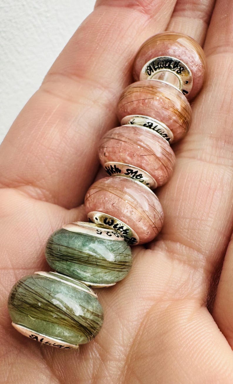 Cremation 'pandora' Style Charm. Pet Memorial. Keepsake Jewellery. Hair