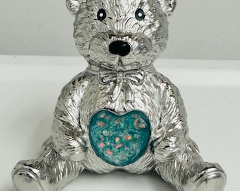 Pet Ashes Keepsake, Stainless Steel Memory Bear, Cremation Keepsake, Sympathy Gift, Remembrance Item.