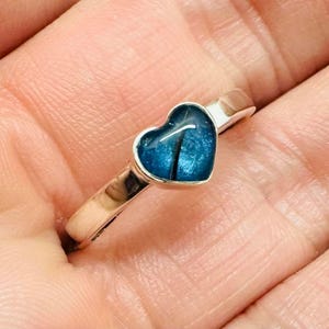 ペット火葬リング、スターリングシルバー製ハート型骨壺リング、メモリアル遺灰ジュエリー、追悼記念品リング、お悔やみギフト、メモリアルリング