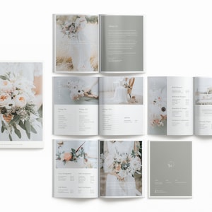 Wedding Florist Pricing Guide - Editable Template for Florists - Florist Templates - Florist Brochure - Business Pricing Template