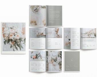 Wedding Florist Pricing Guide: Editable Canva Template (Digital Download)