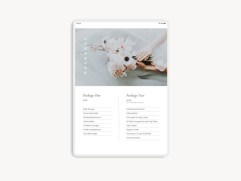 Wedding Florist Pricing Guide: Editable Canva Template (Digital Download) image 5