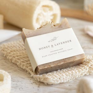 Modello di etichetta di marca di sapone personalizzato DYI / Canva modificabile e stampabile / Etichetta prodotto per il corpo / Download istantaneo