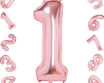 40 &quot; Rose Gold foil number Balloons 0-9 numbers available.