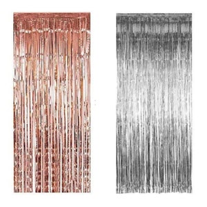 1*2m Foil fringe curtain silver or Rose gold, Party, weddings, birthday, Backdrops