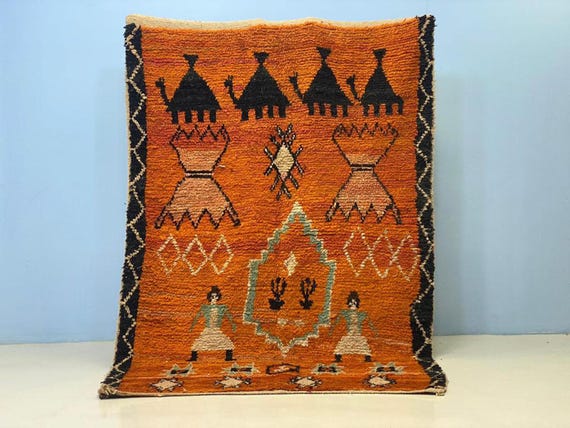 Berber Kilim Rug: Traditional Moroccan Design (Custom Sizes)