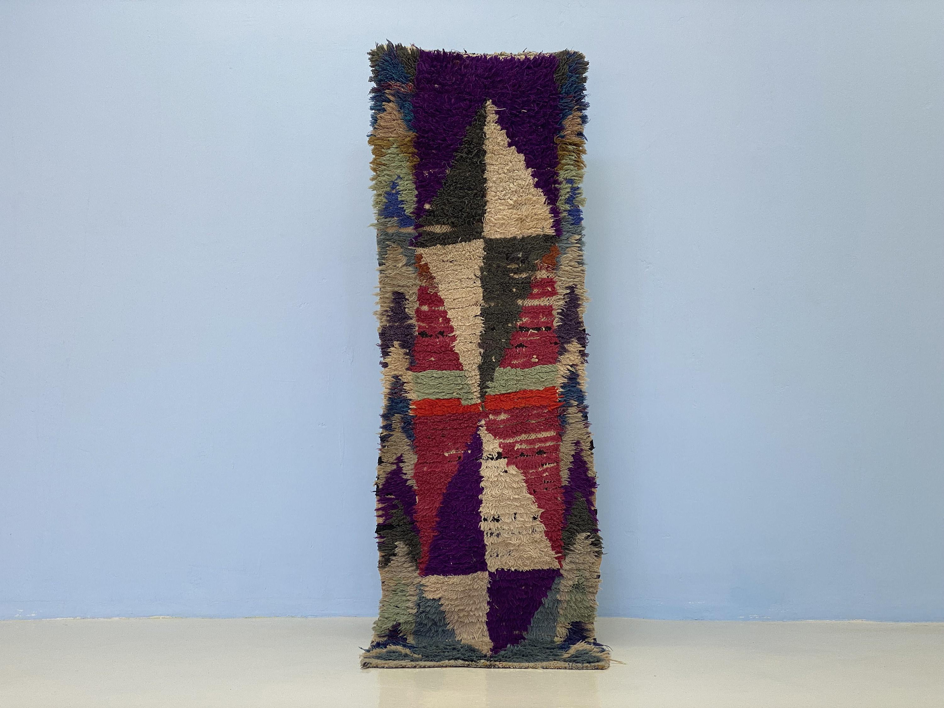 モロッコキリムランナー：ハンドメイドのベニ・ウライン