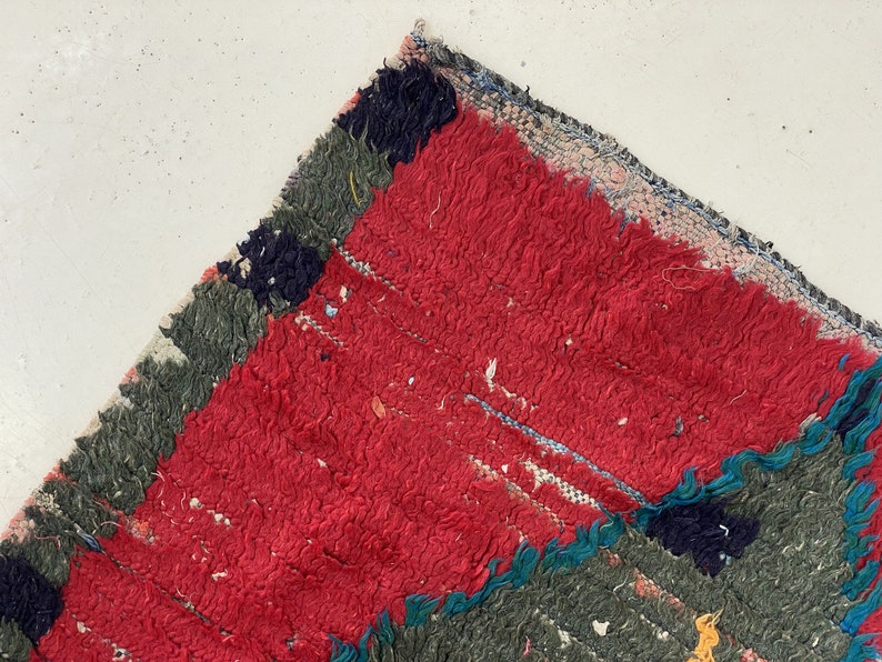 Long Narrow Runner 11.8x2.6 Ftfaded Azilal Runnerred Beni Ourain