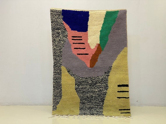 モロッコラグ 絨毯 幾何学模様 アジラル モロッコラグカーペット絨毯