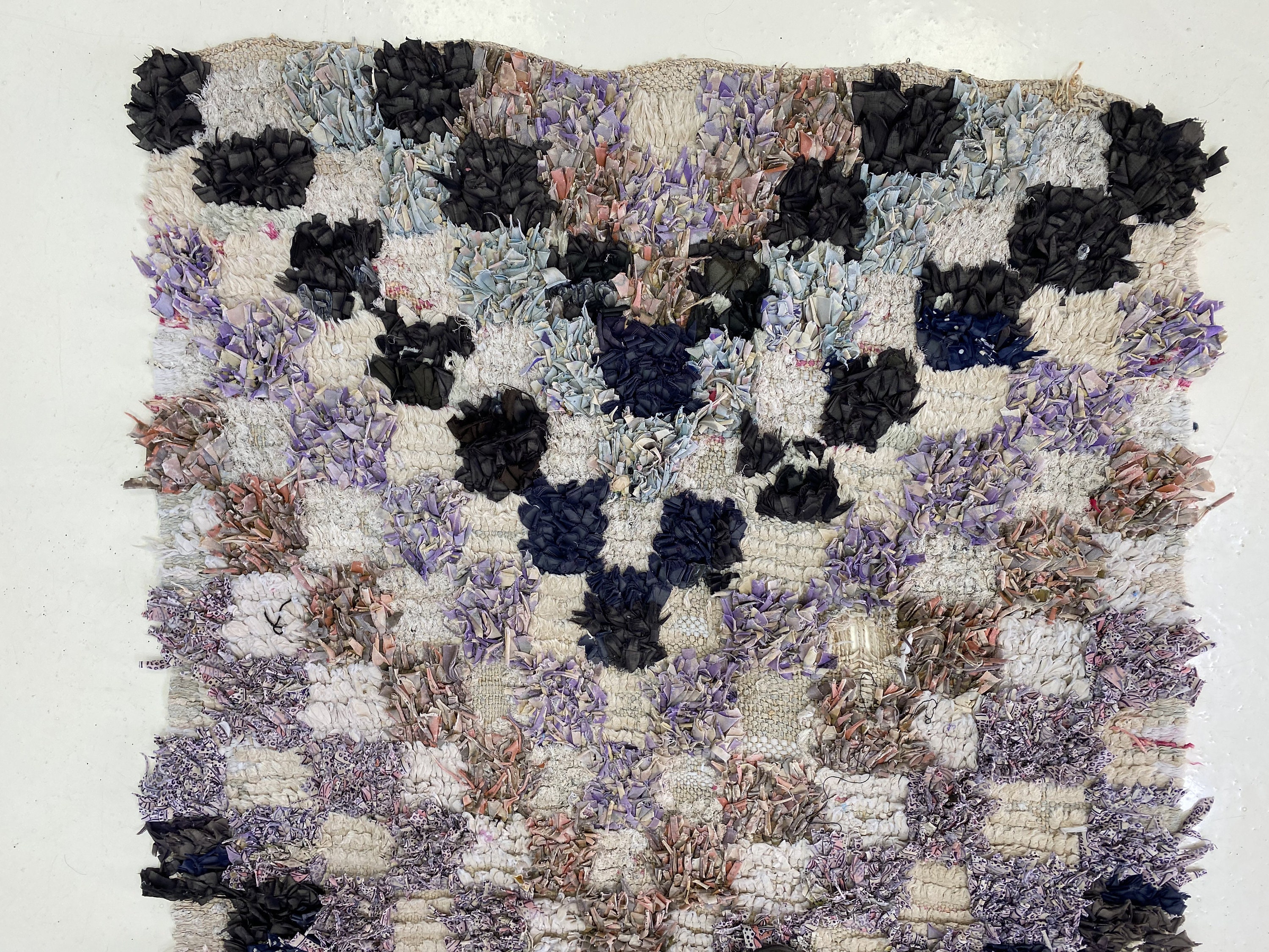 モロッコ　キリム柄 手織りラグ 約95cm x 51cm モロッコのキリムラグ：手織り、鮮やかな色彩、持続可能な織物 - Etsy 日本