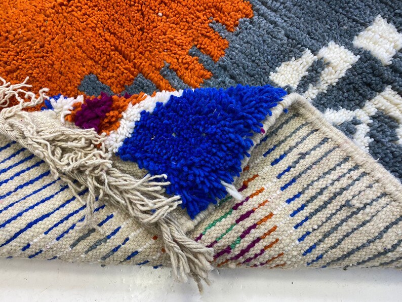 Boujaad Carpet rug for Living Room 5x7geometric Custom Rughandmade