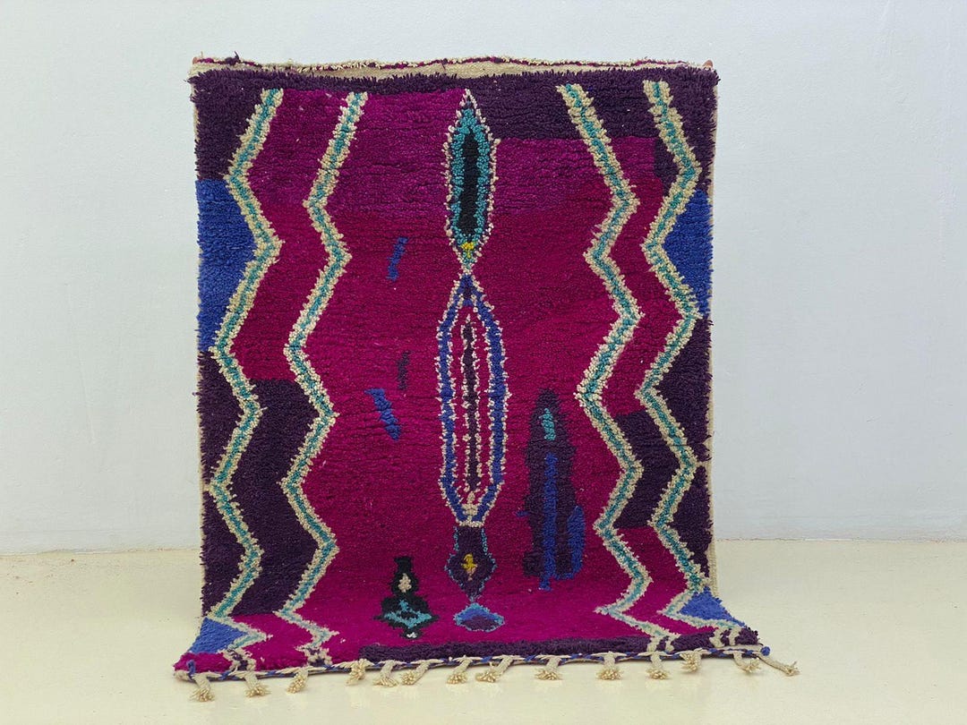 Bedouian Rug Bedouin Wool Rug - Soft Shaggy Texture, Boho Indoor Carpet - Etsy