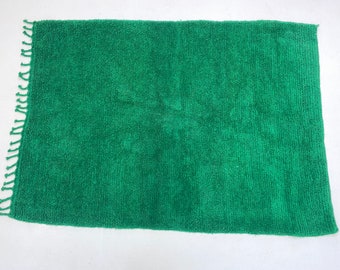 Groene aangepaste Marokkaanse tapijt-5x7 groene Beni Ourain tapijt-Marokkaans wollen tapijt-groen tapijt voor woonkamer-handgeweven wollen tapijt-fantastisch Berberdeken