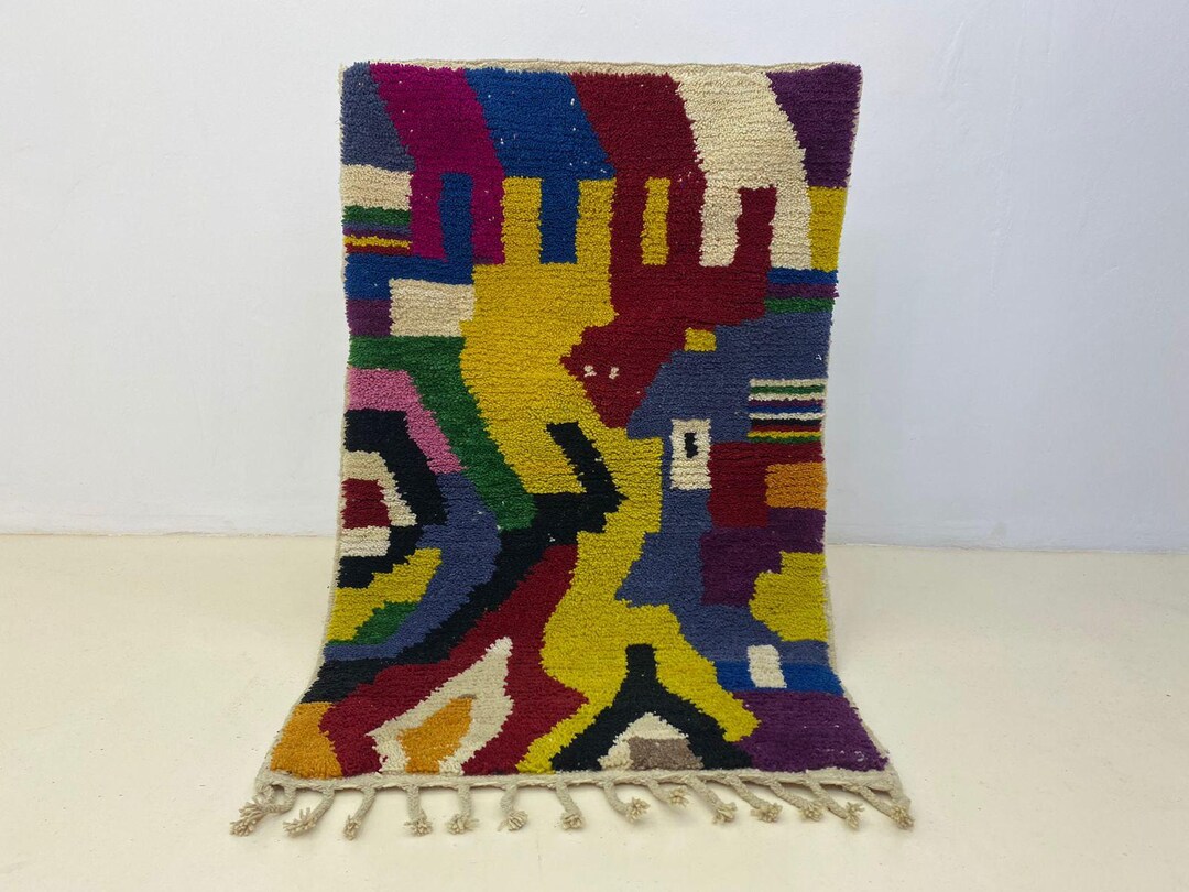 Atlas Mountains Rug Atlas Mountains Kilim Rug: Handwoven Wool - Boho Geometric Design - Etsy