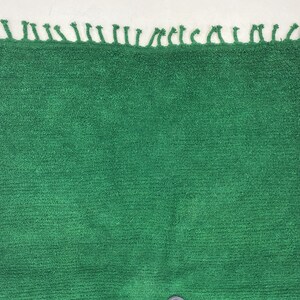 Green Custom Moroccan Rug-5x7 Green Beni Ourain Rug-Moroccan Wool Carpet-Green Rug for Living Room-Handwoven Wool Rug-Fabulous Berber Rug image 2