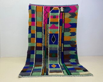 Custom Colorfull Moroccan Rug, Moroccan Boujaad Rug, Handmade Rug, Custom Moroccan Rug, Unique Colorful Carpet , Berber Rug , Home Decor Rug