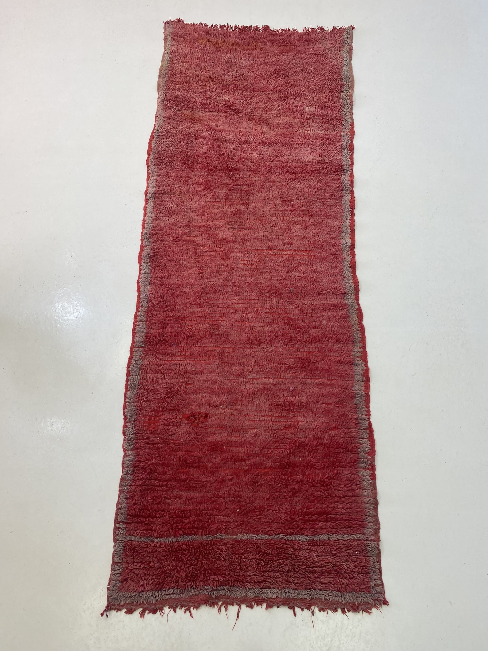 Moroccan Vintage Runner 9x3.1 Ftlong Beniourain Runnerhallway Runner