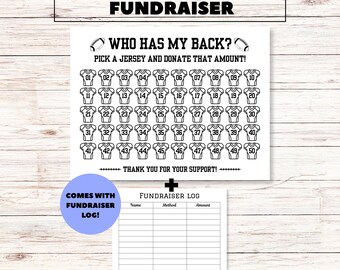 Recaudación de fondos para fútbol americano, donaciones para fútbol americano, elegir una fecha para donar, completar la idea de recaudación de fondos, plantilla de fútbol imprimible