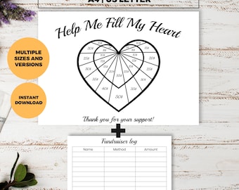 Recaudación de fondos "Ayúdame a llenar mi corazón", recaudación de fondos "Ayúdame a llenar mi corazón", tablero negro, elige una fecha para donar, completa la idea de la recaudación de fondos, fecha de pago