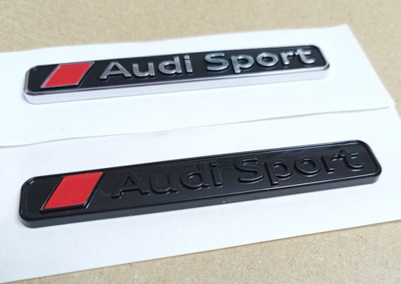 1 Audisport-Emblem-Logo-Aufkleber für den hinteren Kofferraumflügel -  .de