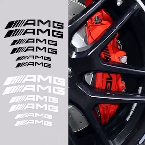 Un sacco di 6 adesivi adesivi logo AMG pinza freno per Mercedes