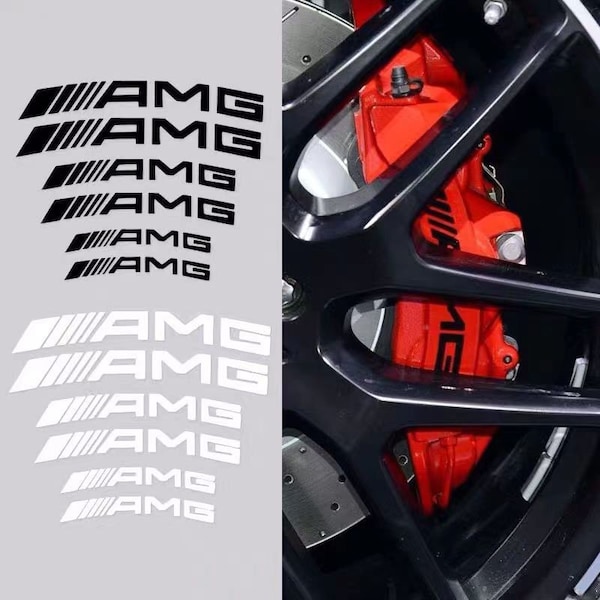 Lots 6 adhésif autocollants stickers AMG logo stickers étrier de frein PourMercedes