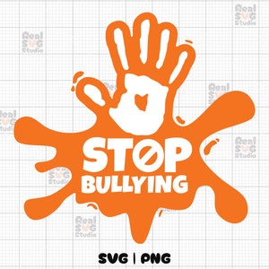 Stop Bullying SVG PNG | Anti Bullying Shirt Svg | Be Kind Svg | Kindness Svg | Harmony Day Svg | Pink Shirt Day | Cut Files for Cricut