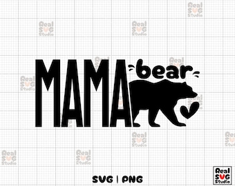 Mamá Osa SVG: Diseño de camiseta "Vida de mamá" (PNG, SVG)