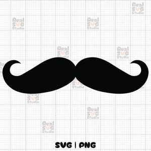 Bigode SVG, PNG Download instantâneo | É um bigode de chá de bebê de menino | Arquivo de corte para Cricut | Arquivo de silhueta de bigode | Bigode Clipart