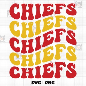 Retro Chief SVG, digitale png-download | Spel dag Svg | Vintage Chief-sublimatieshirt | Super Bowl-svg | superbowl svg png | KC chiefs svg