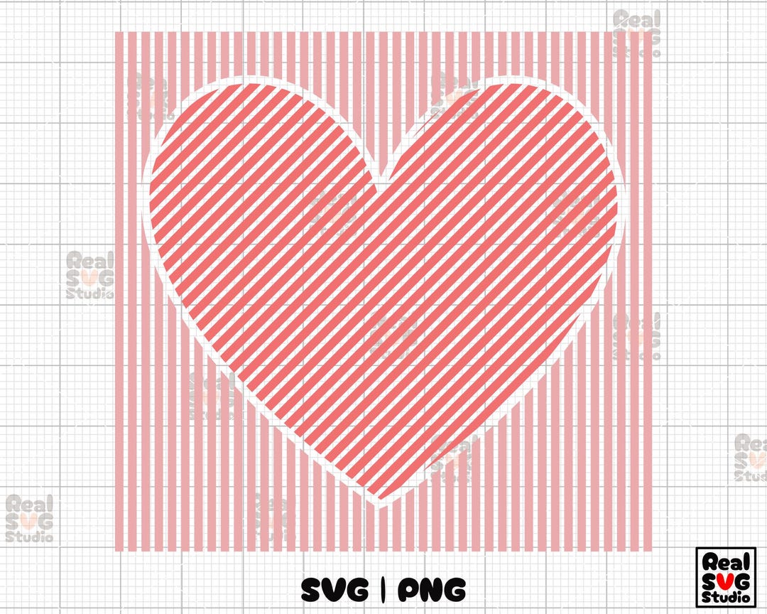 Valentine Downloads | Retro Valentines Heart SVG PNG (digital Files) - Etsy
