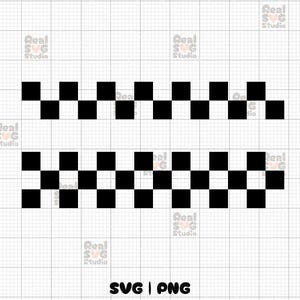 Kariert SVG PNG | Schachbrettmuster Bordüren | Dame Svg | Schachbrett Muster | Rennstreifen | Kariertes Png | Karierte Flagge svg