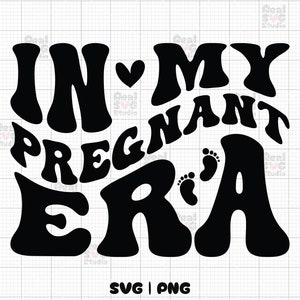 À l'époque de ma grossesse, téléchargement numérique SVG, PNG | Époque grossesse Svg | Future maman Svg | Jolie chemise enceinte Svg | Fichier de découpe Cricut & Silhouette