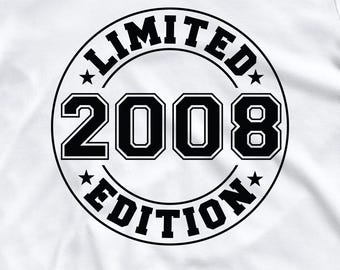 Limited Edition 2008 SVG, PNG | Birthday Svg | Est 2008 Shirt Svg | Birthday Png | 2008 Svg | 2008 Png | 16th Birthday Svg | 2008 Cut Files