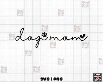 Dog Mom SVG PNG: Valentine Pet Lover Design (Digital Download)