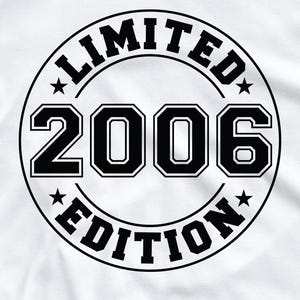 Limitierte Auflage 2006 SVG, PNG | Geburtstags-Svg | Est 2006 Shirt | Geburtstag Png | 2006 SVG | 2006 Png | 18. Geburtstags-Svg | 2006 Schnittdateien