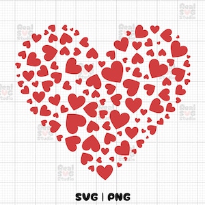 Heart Svg Files For Cricut | Hearts Love Svg | Valentines Day Hearts PNG | Mothers Day SVG |Cute Heart Clipart |Cut File Cricut & Silhouette