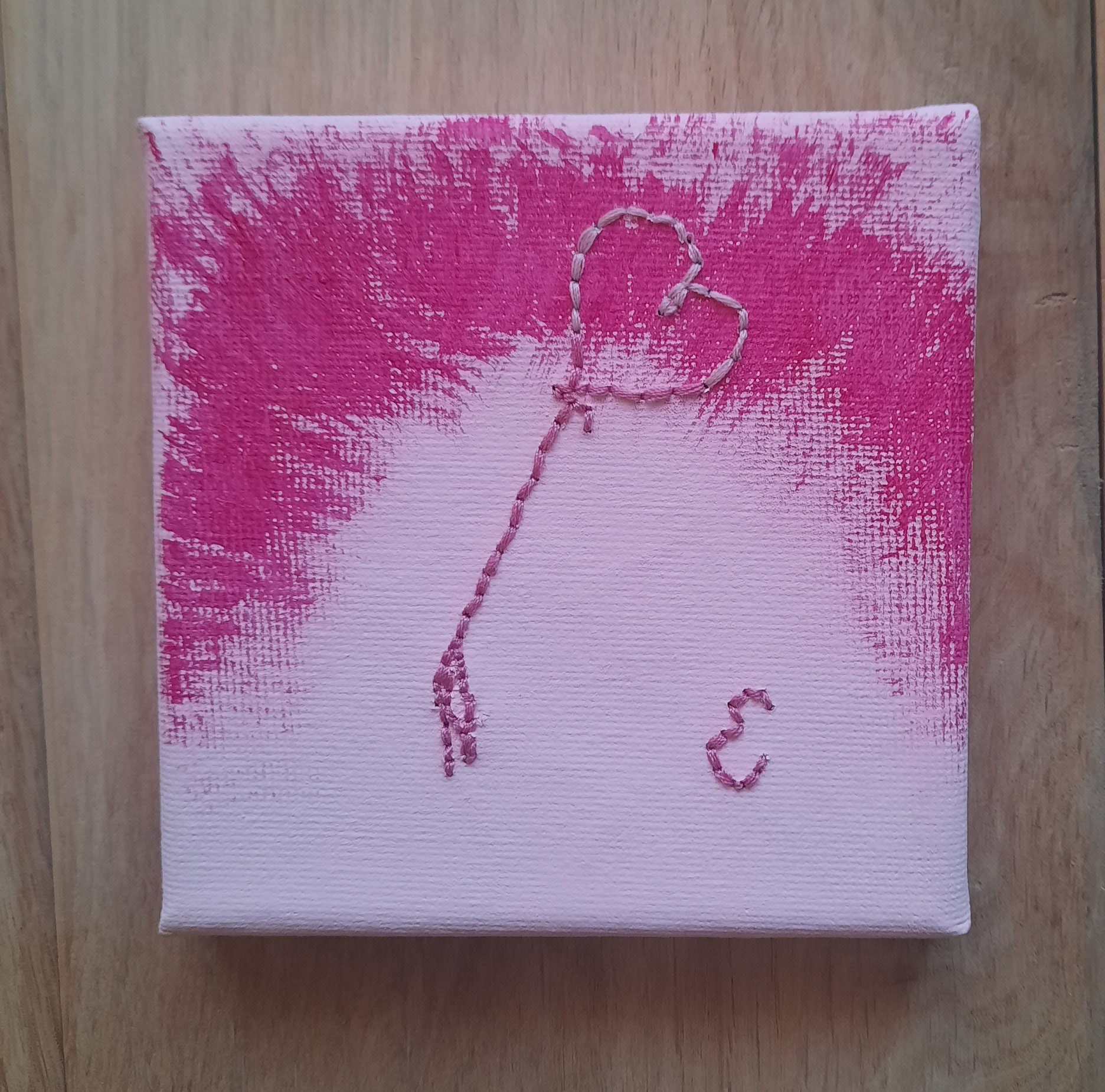 Tableau Ballon Cœur Minimaliste